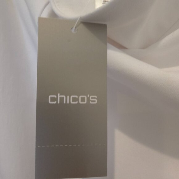Chico's So Slimming White Slim Stretch Size 1.5 Women's Size 10 Crop Fit NTW - Picture 7 of 10